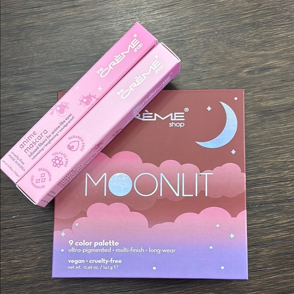 Crème Shop Moonlit‎ Palette and Anime Mascara Bundle Brand New!!